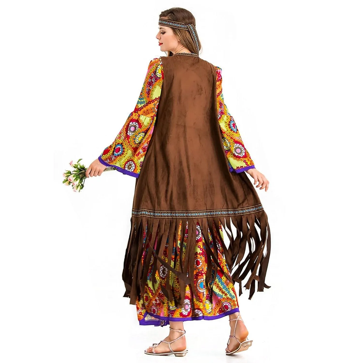 60-70s Retro Disco Hippie Halloween Costume Carnival Ballroom Performance Costume
