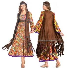 60-70s Retro Disco Hippie Halloween Costume Carnival Ballroom Performance Costume