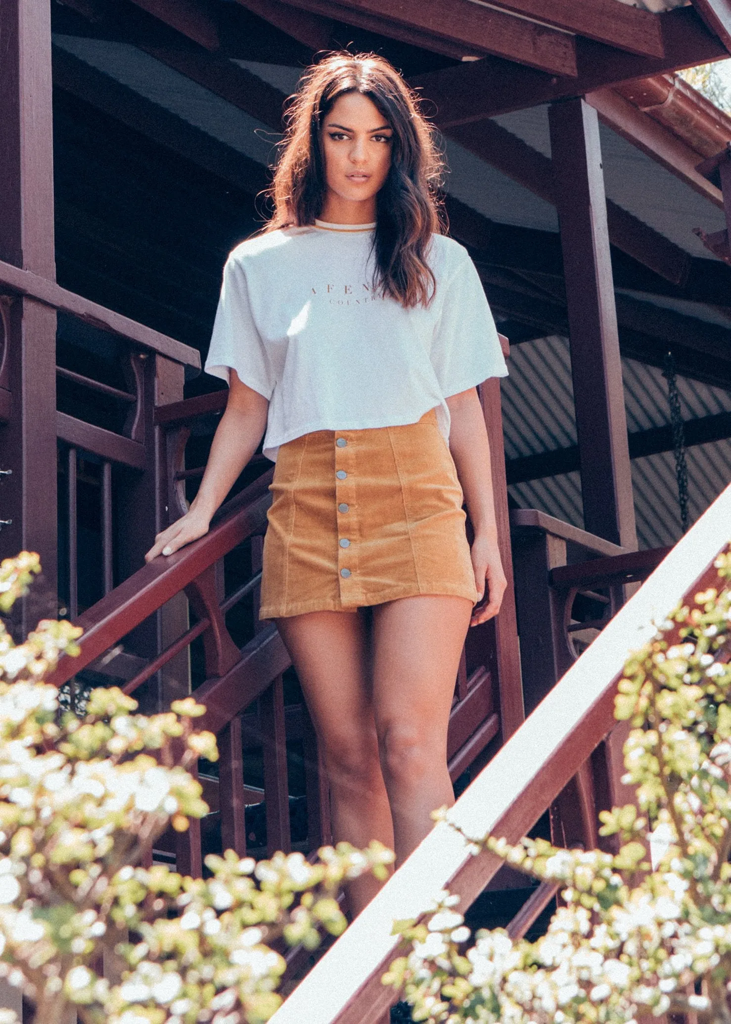 Afends Womens Babel - Box Fit Tee