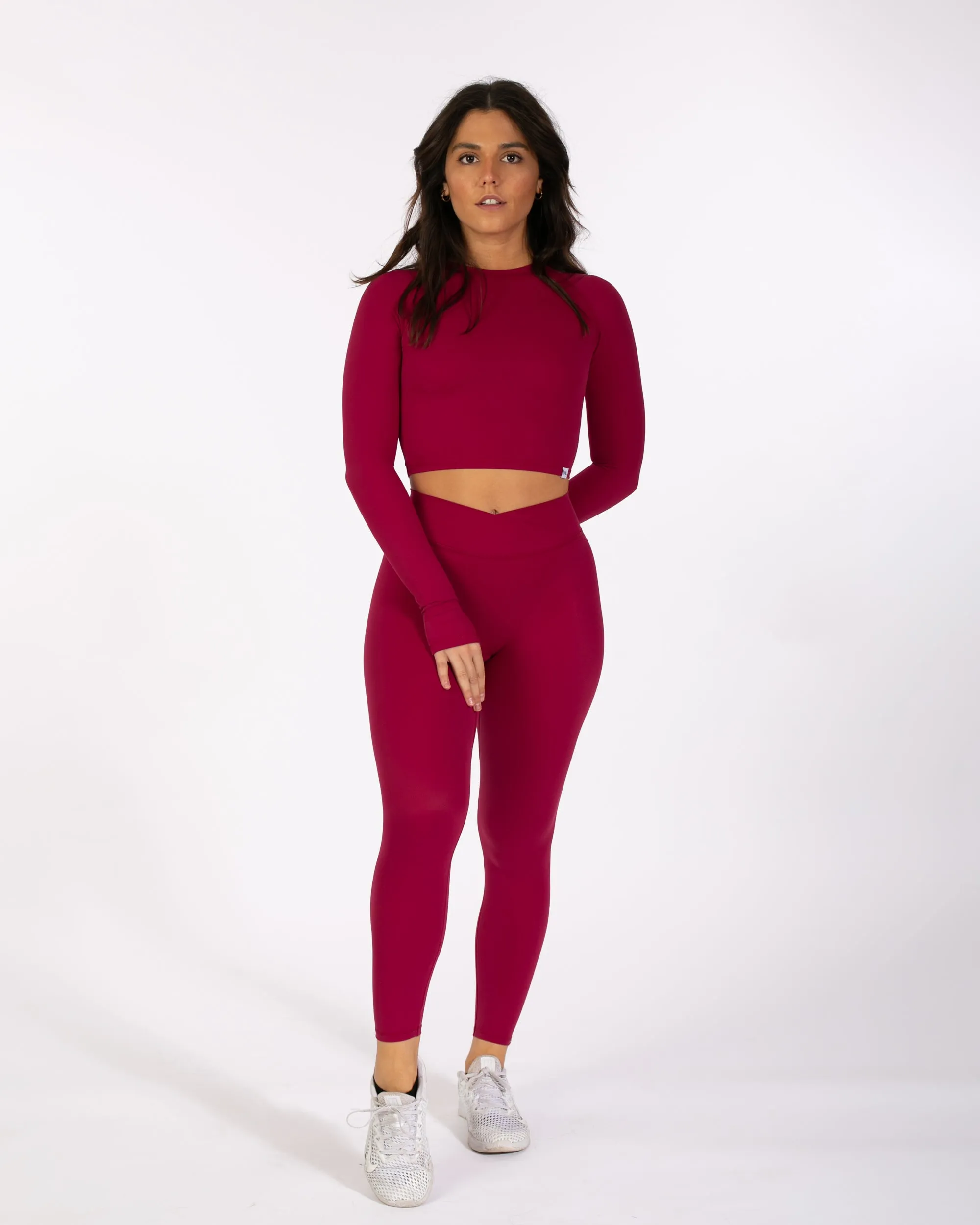 Asana Leggings - Cherry