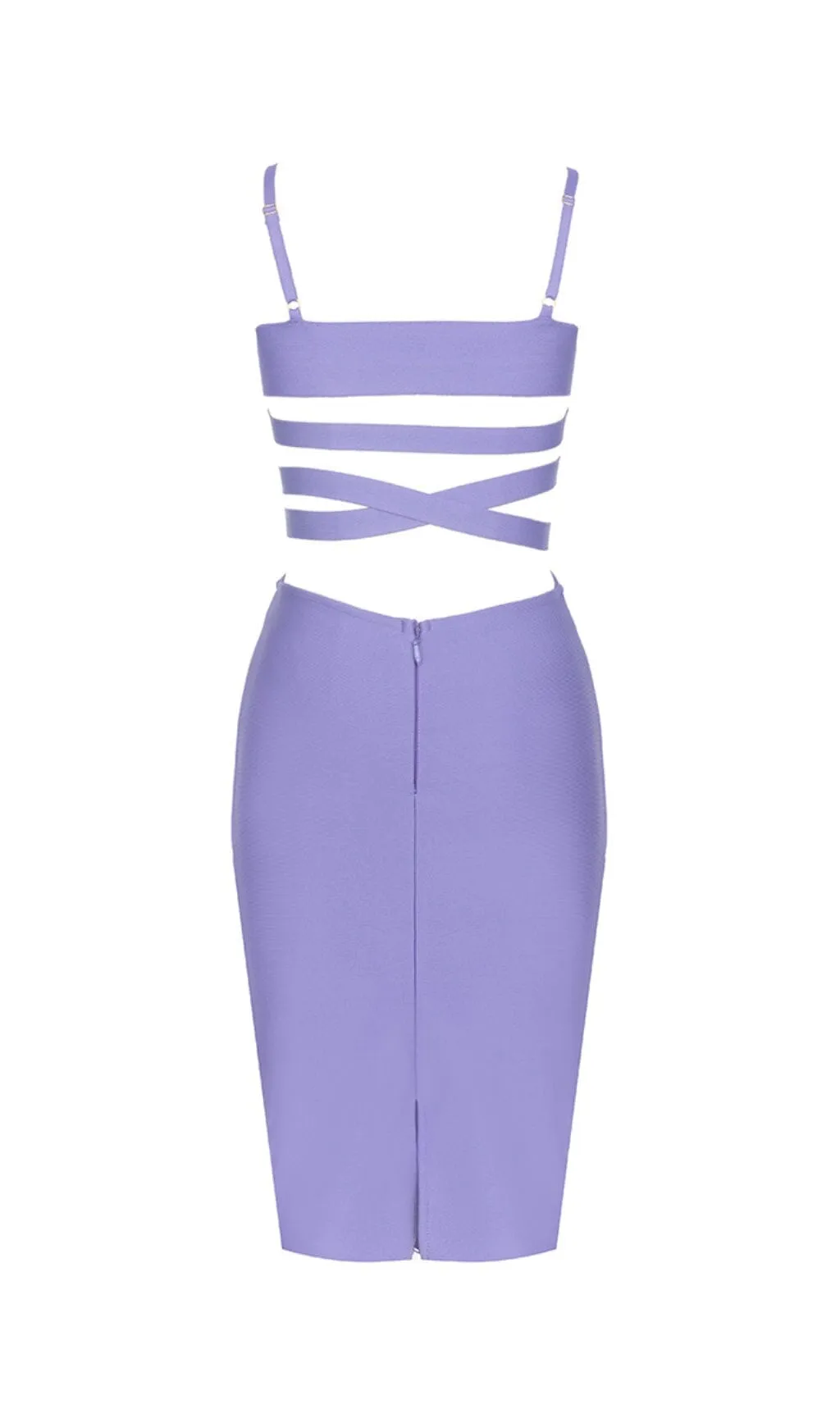 BANDAGE STRAPPY WAIST-TIGHTENING MIDI DRESS