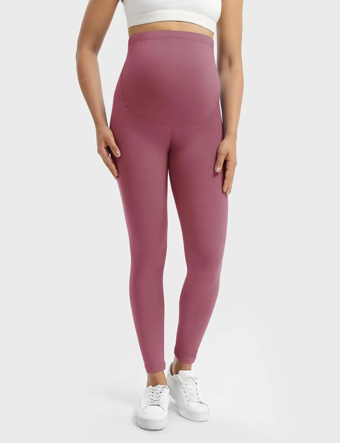 Buttergene Women's Maternity Leggings Over The Belly Maternity Workout Pants Pregnancy Yoga Leggings