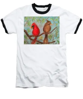 Cardinal Couple - Baseball T-Shirt