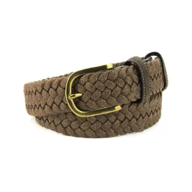 Chocolate Marl Stretch Cotton Handweave Belt