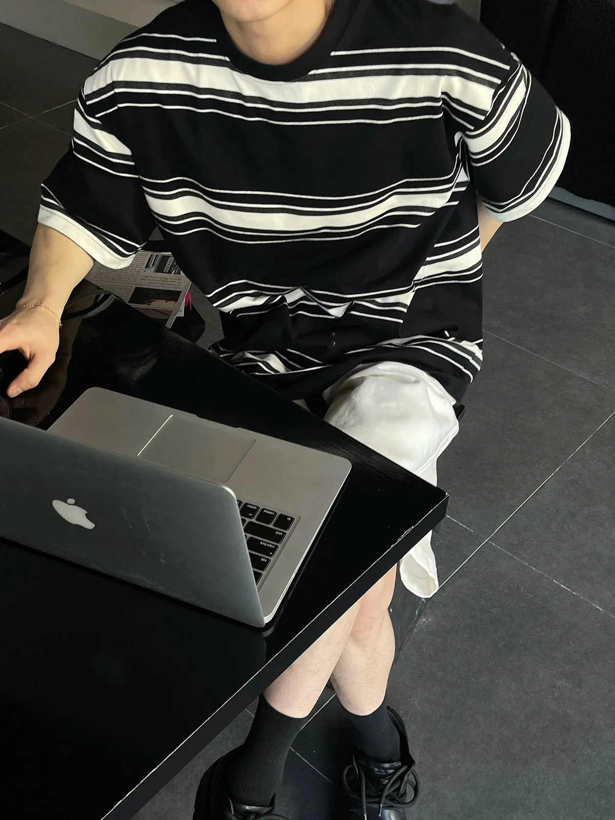Comfty Wide Striped T-Shirt
