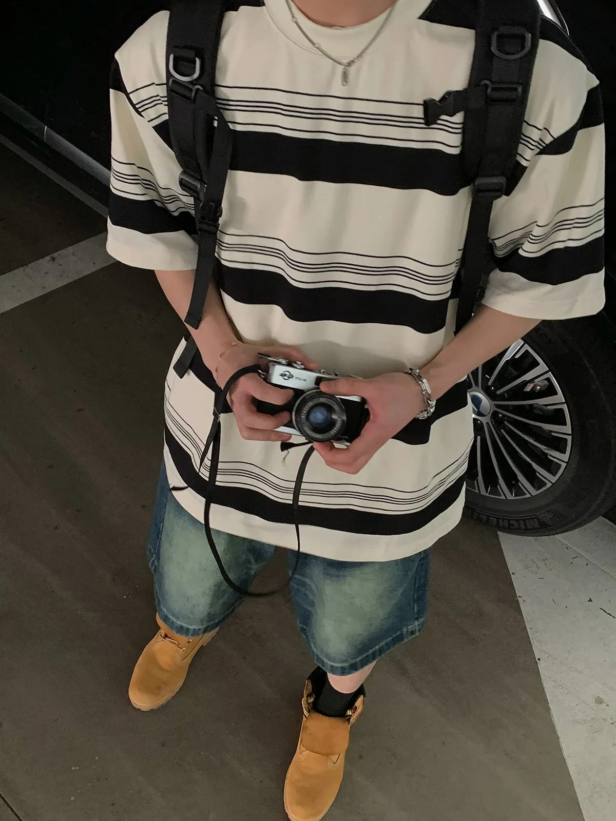 Comfty Wide Striped T-Shirt