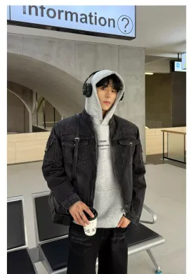 Cui Washed Shoulder Pad Denim Jacket