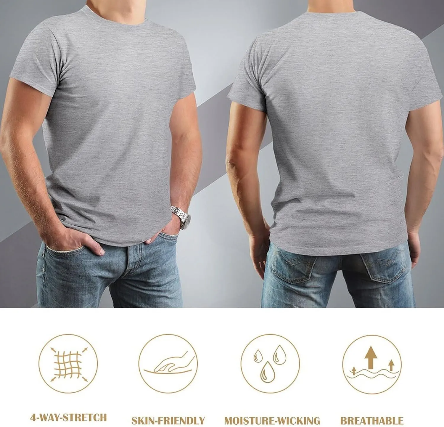 Custom T Shirts Design Your Own Image Logo Text Personalized Cotton Tee Customized Shirt Back Photo Printed for Men