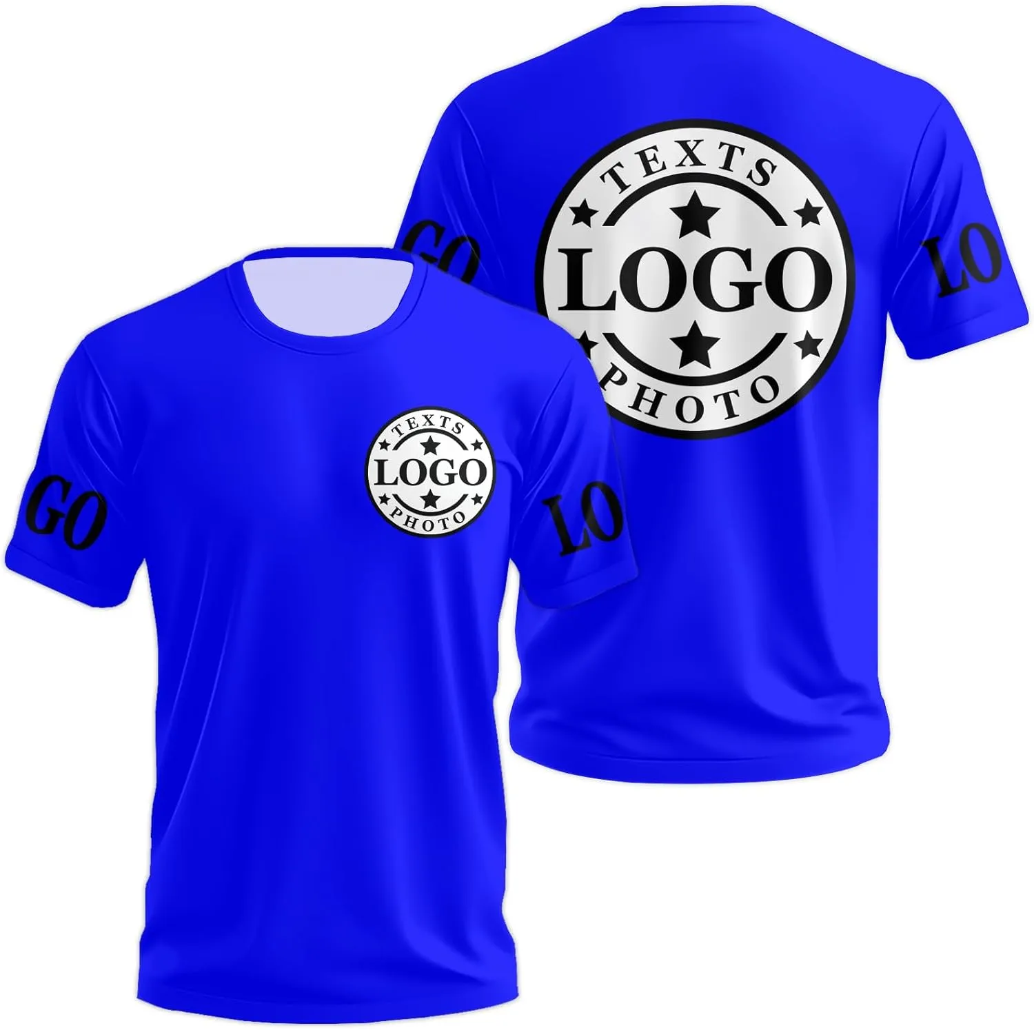 Custom T Shirts for Men Custom Tshirts Unisex Add Text Logo Photo Personalized Tshirts Customized T Shirts Front Back