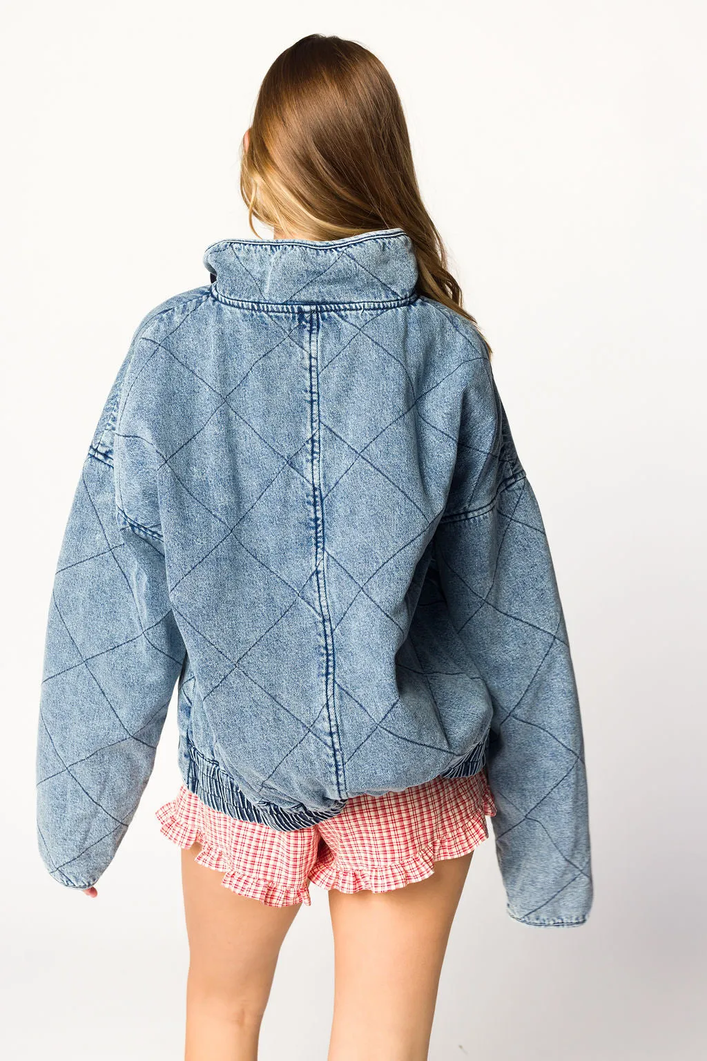 Eclipse Quilted Jacket in Denim