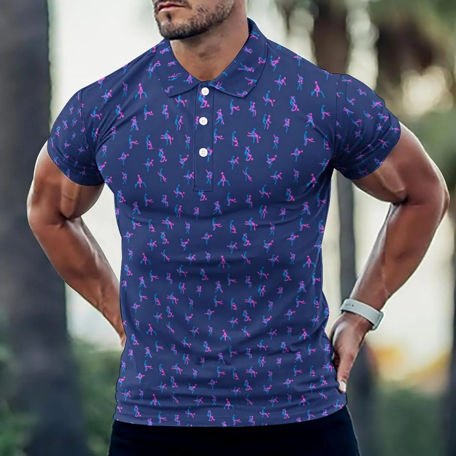 Golf Shirts for Men,Dry Fit Athletic Short Sleeve Polo Shirts,Performance 4 Way Stretch Golf Polos with UPF 50