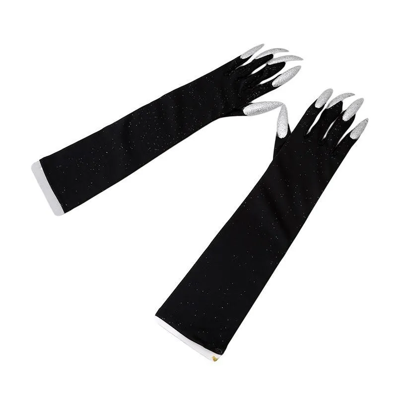 Hanyu Fashion Long Fingernail Gowns Halloween Cosplay Props Claws Performance Cuffs
