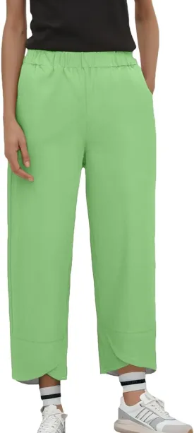 Hiking Pants Women 2025 Summer Cotton Linen Elastic Wiast Palazzo Trousers Stretch Loose Work Casual Pant with Pocket