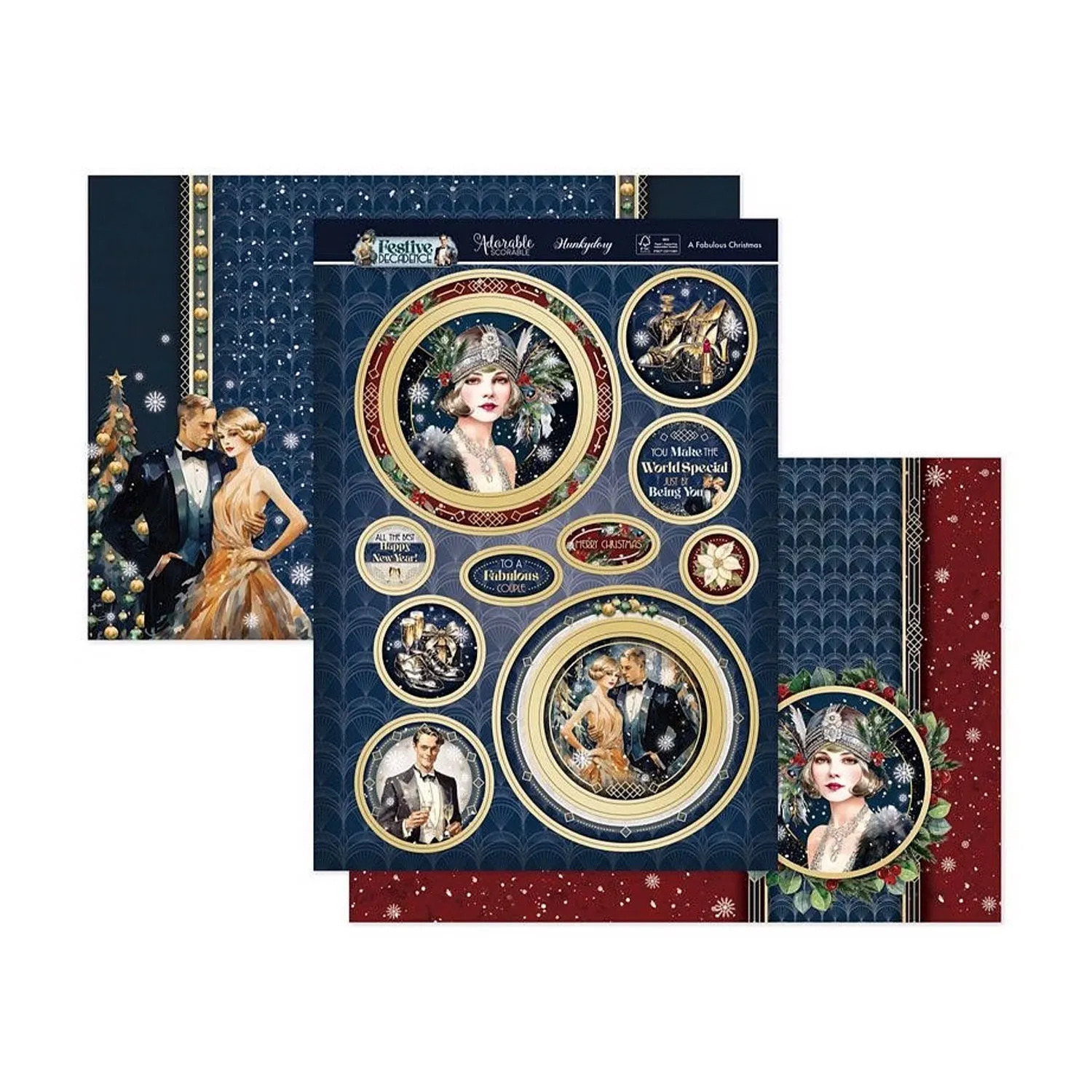 Hunkydory A Fabulous Christmas Luxury Topper Set