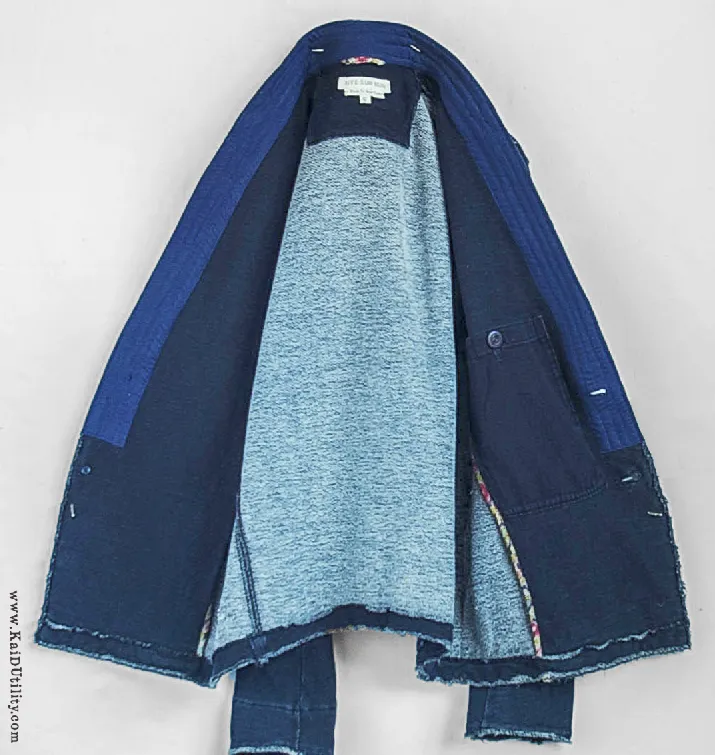 Indigo Dyed French Terry Jacket
