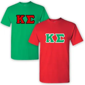 Kappa Sigma Lettered T-Shirt, 2-Pack Bundle Deal - TWILL