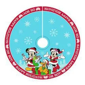 Kurt Adler - Mickey Mouse and Minnie Mouse Satin 48" Tree Skirt