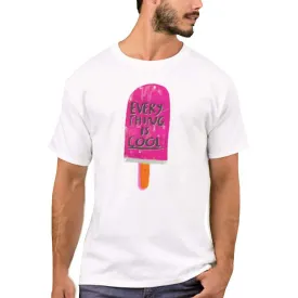 Nutcase Designer Round Neck Men's T-Shirt Wrinkle-Free Poly Cotton Tees - Everything is Cool