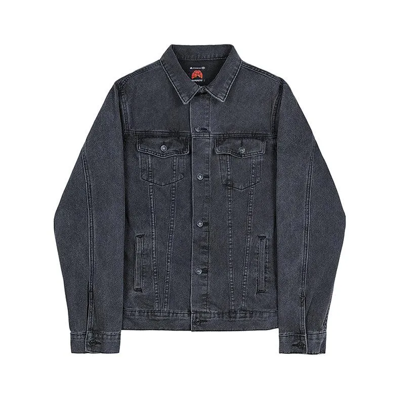 OH Breast Pocket Washed Denim Jacket