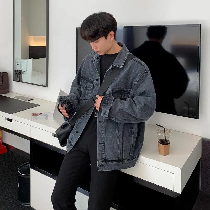 OH Breast Pocket Washed Denim Jacket