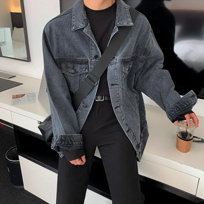 OH Breast Pocket Washed Denim Jacket