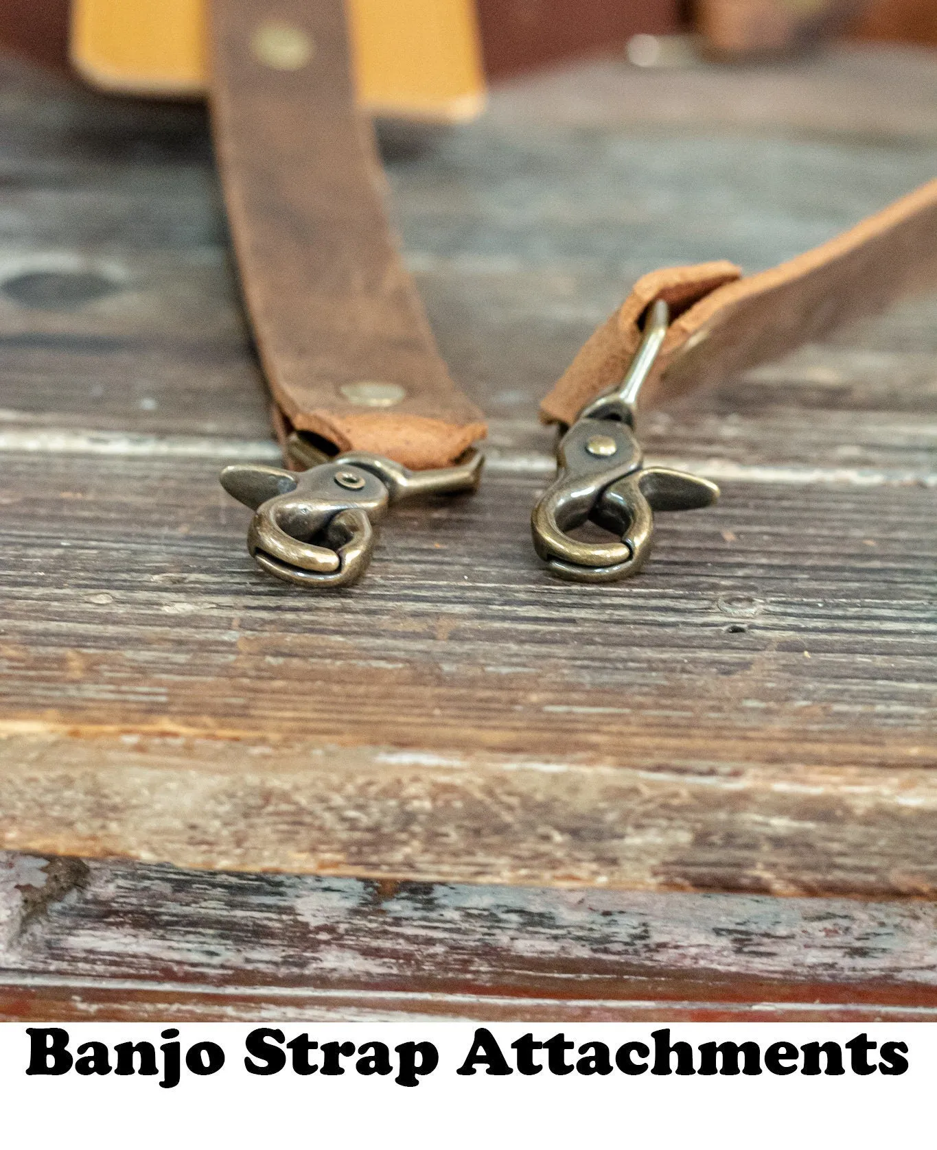 Personalized Leather Banjo Strap |  Handmade Guitar Strap