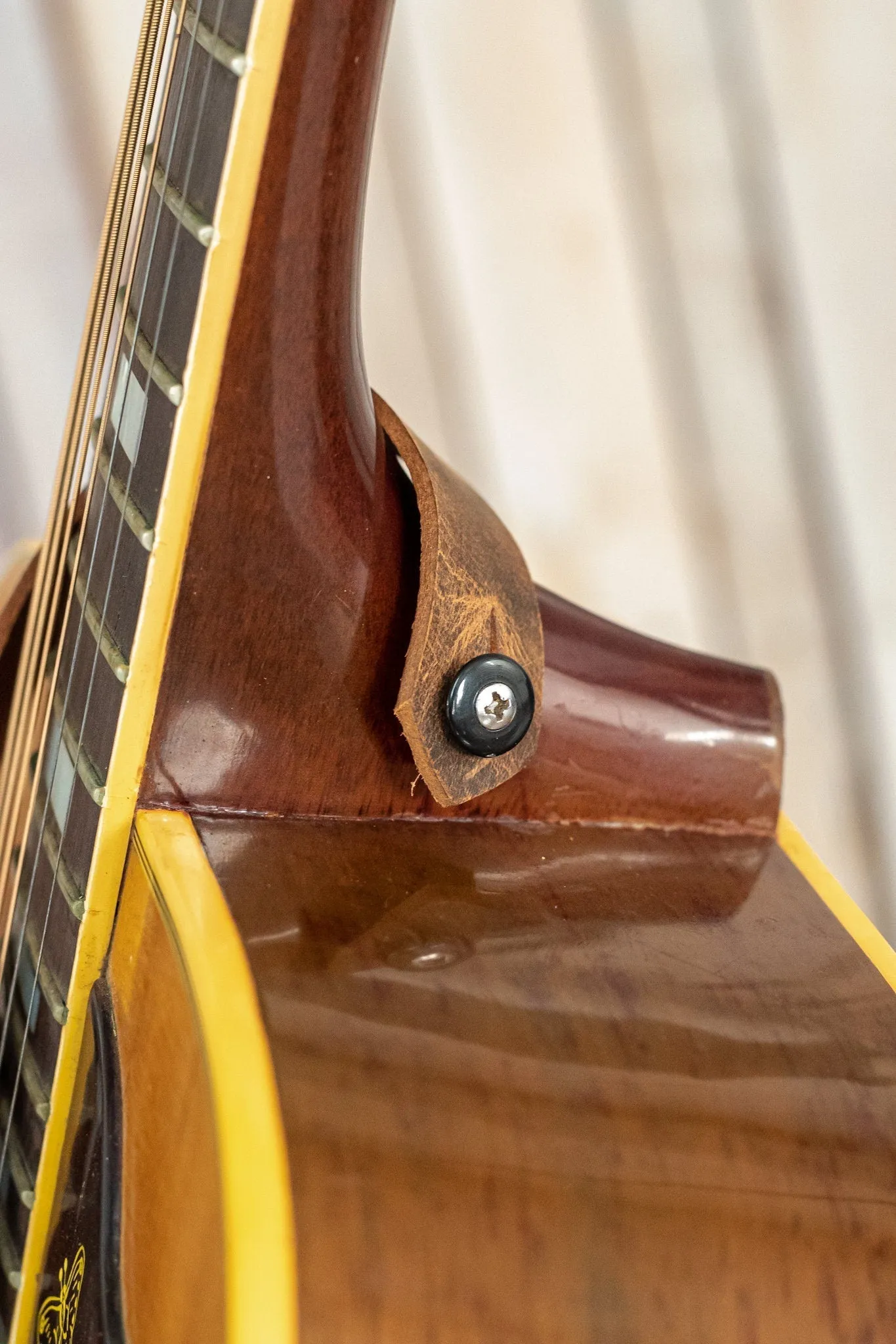 Personalized Leather Banjo Strap |  Handmade Guitar Strap