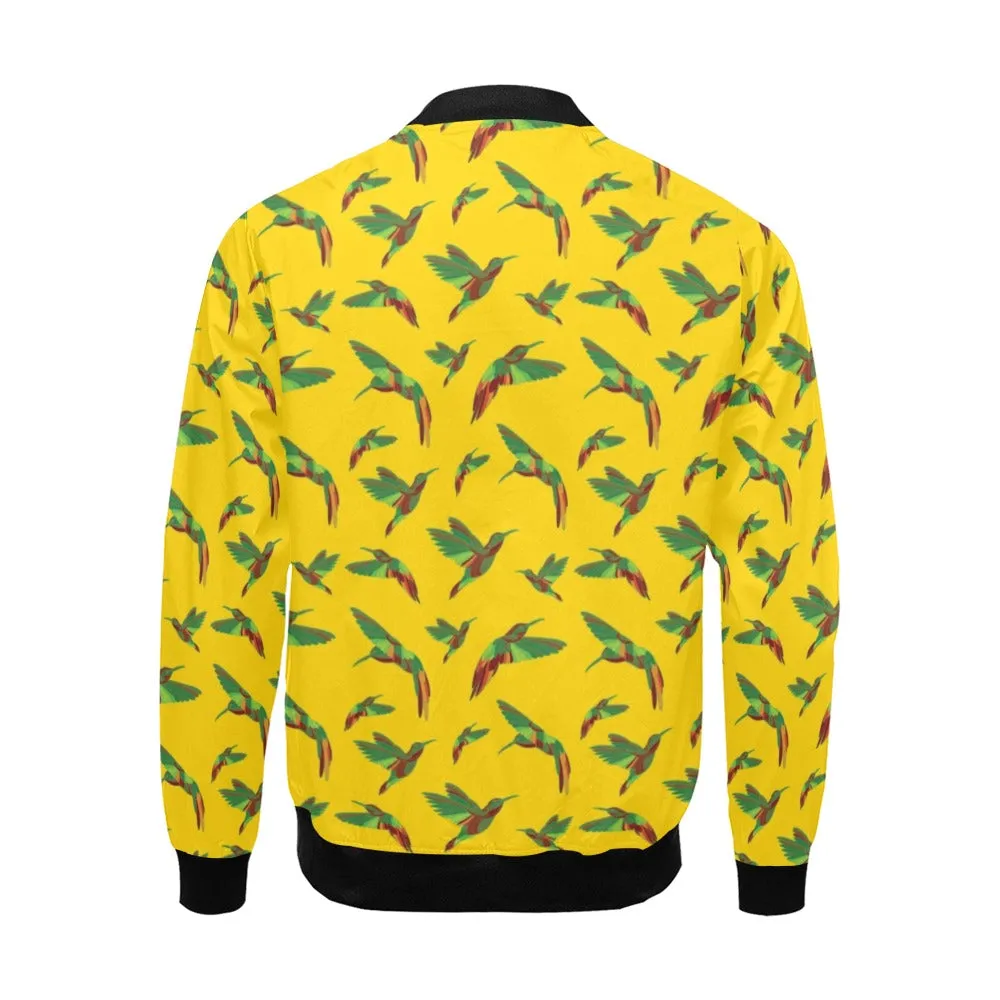 Red Swift Yellow Bomber Jacket for Men