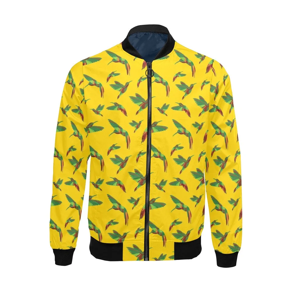 Red Swift Yellow Bomber Jacket for Men