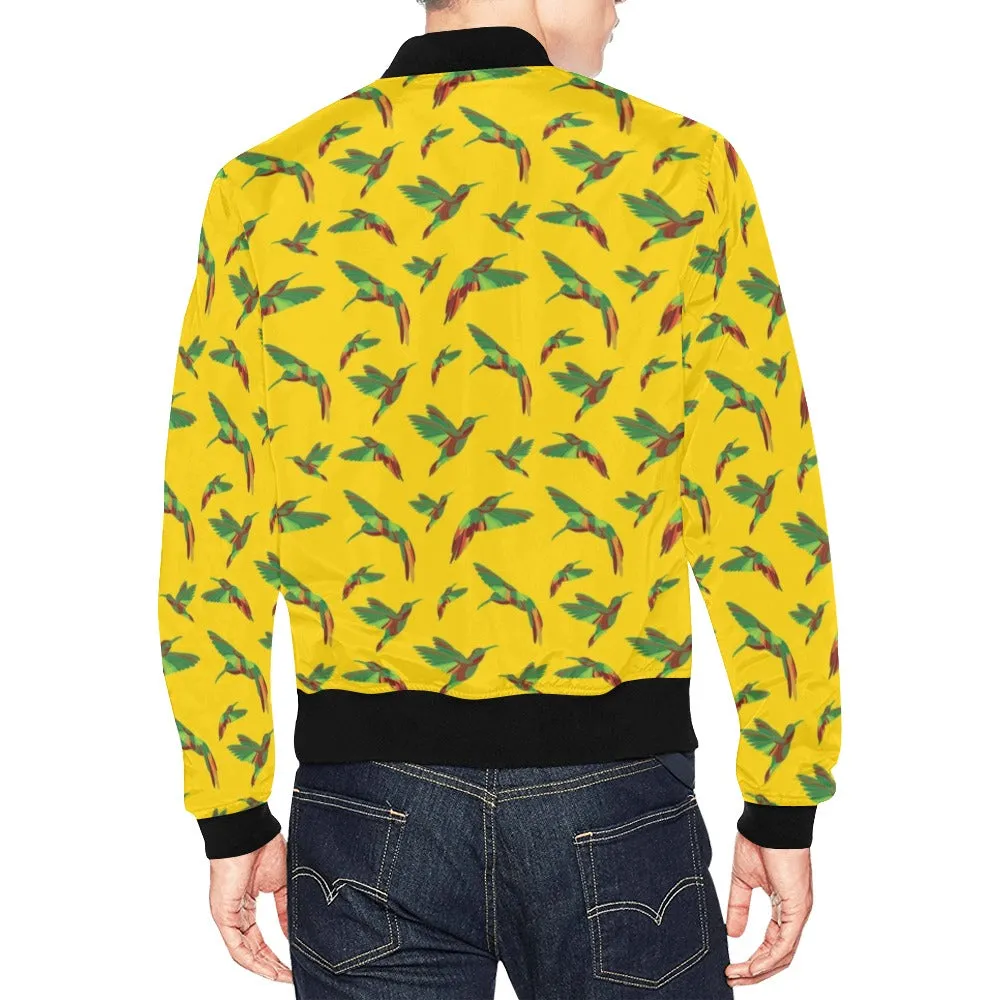 Red Swift Yellow Bomber Jacket for Men