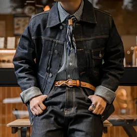 Retro Casual Washed Denim Jacket Outwears