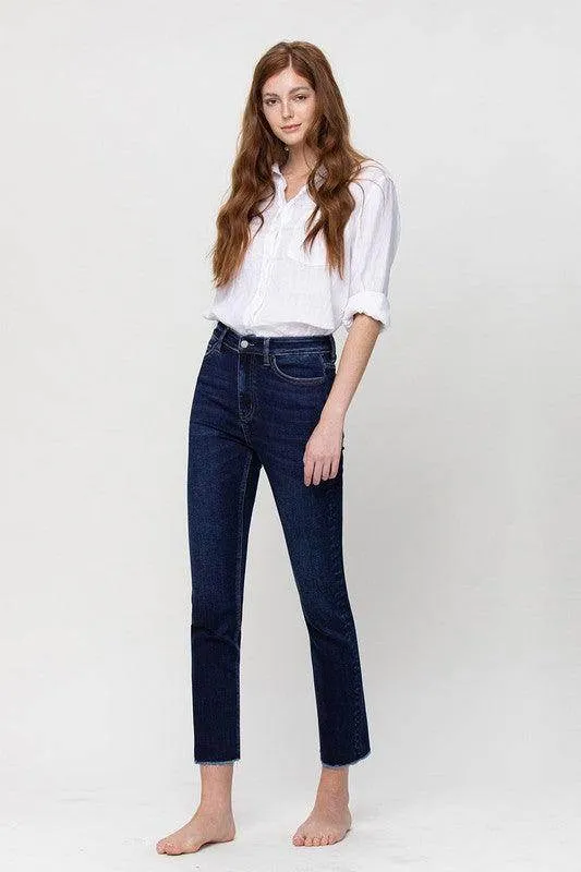 Super High Rise Stretch Slim Straight