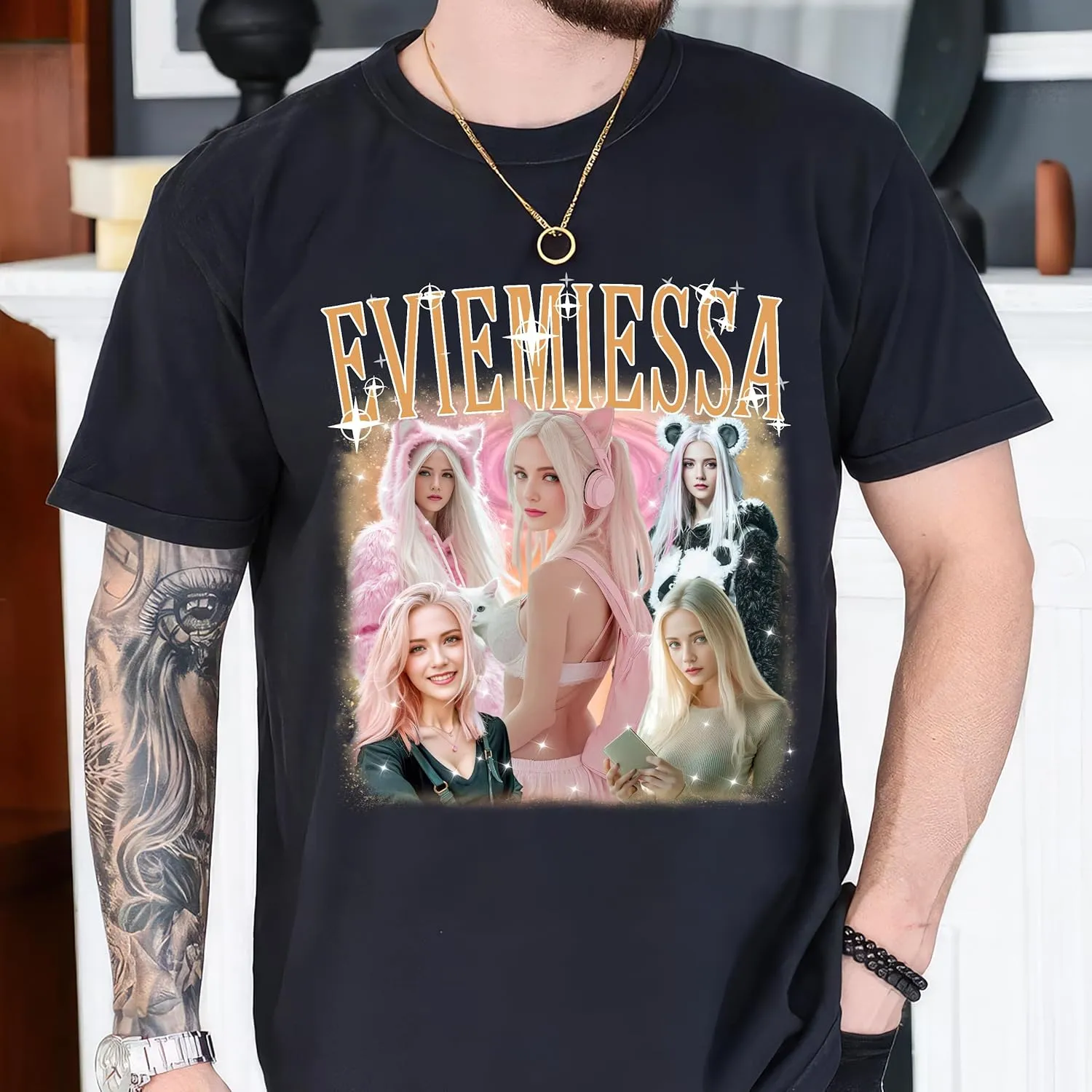 Tehg & Tuhg Custom T Shirts with Picture, Vintage Bootleg Rap Tee, Boyfriend Girlfriend, Unique Gift for Birthday Anniversary