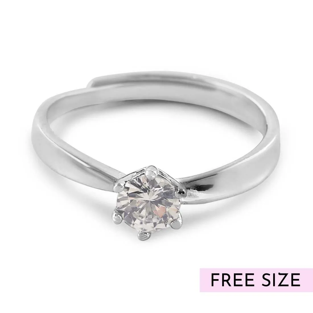 The Intertwined Couple Silver 925 Silver Ring (Adjustable)