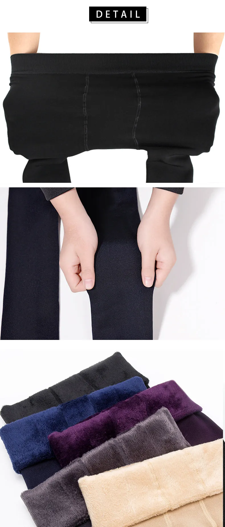 Wjczt S-XL 8 Colors Winter Leggings Women&#39;s Warm Leggings High Waist Thick Velvet Legging Solid All-match Leggings Women